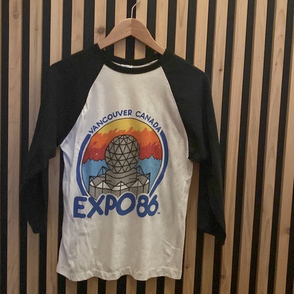 Vintage Rare EXPO 86 raglan baseball t shirt - Picture 3 of 7